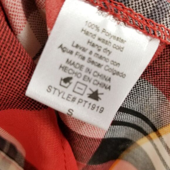 Tartan Plaid Sheer High Low Western Inspired Button Up Shirt - Picture 5 of 7